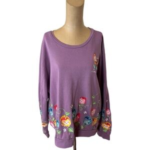 Disney Her Universe I’m Late Alice In Wonderland Sweatshirt Size 2X